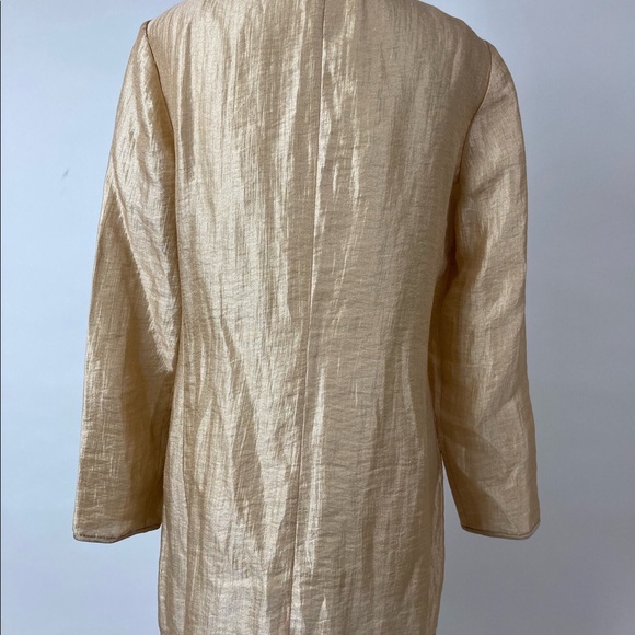 Dana Buchman gold button up tunic - Picture 4 of 6